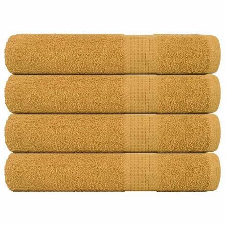 Vidaxl handdoeken frogn 4 st 100x200 cm 360 g m² goud