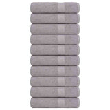 Vidaxl douchehanddoeken frogn 10 st 70x140 cm 360 g m² grijs