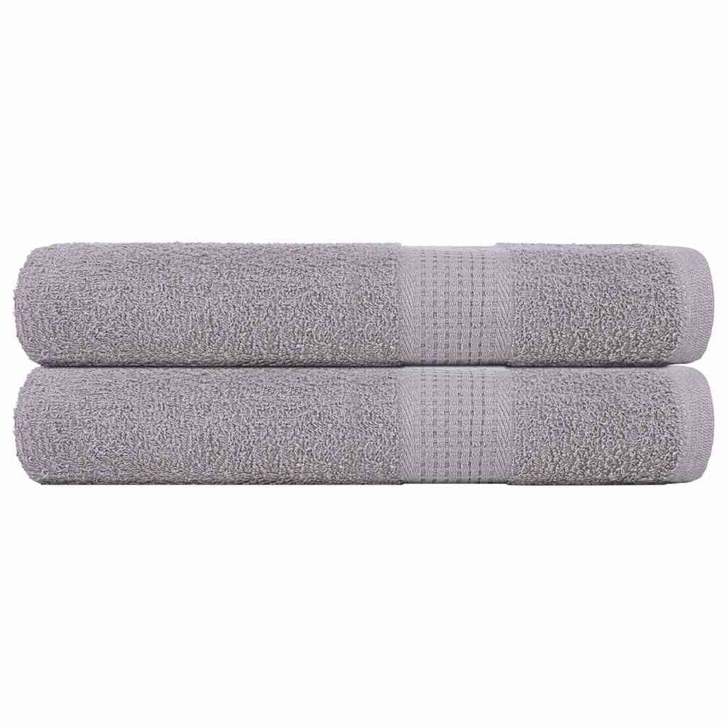 Vidaxl sauna towels 2 st 80x200 cm 360 g m² 100% cotton gray