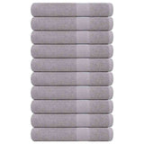 Serviettes de sauna vidaxl 10 ST 80x200 cm 360 g m² 100% coton gris