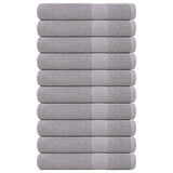 Toallas Vidaxl 10 pcs 100x200 cm 360 g m² 100% de algodón gris