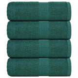 Vidaxl zeepdoekjes 4 st 30x30 cm 360 g m² 100% katoen groen