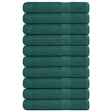 Vidaxl sauna towels 10 st 80x200 cm 360 g m² 100% cotton green