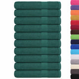 Vidaxl sauna towels 10 st 80x200 cm 360 g m² 100% cotton green