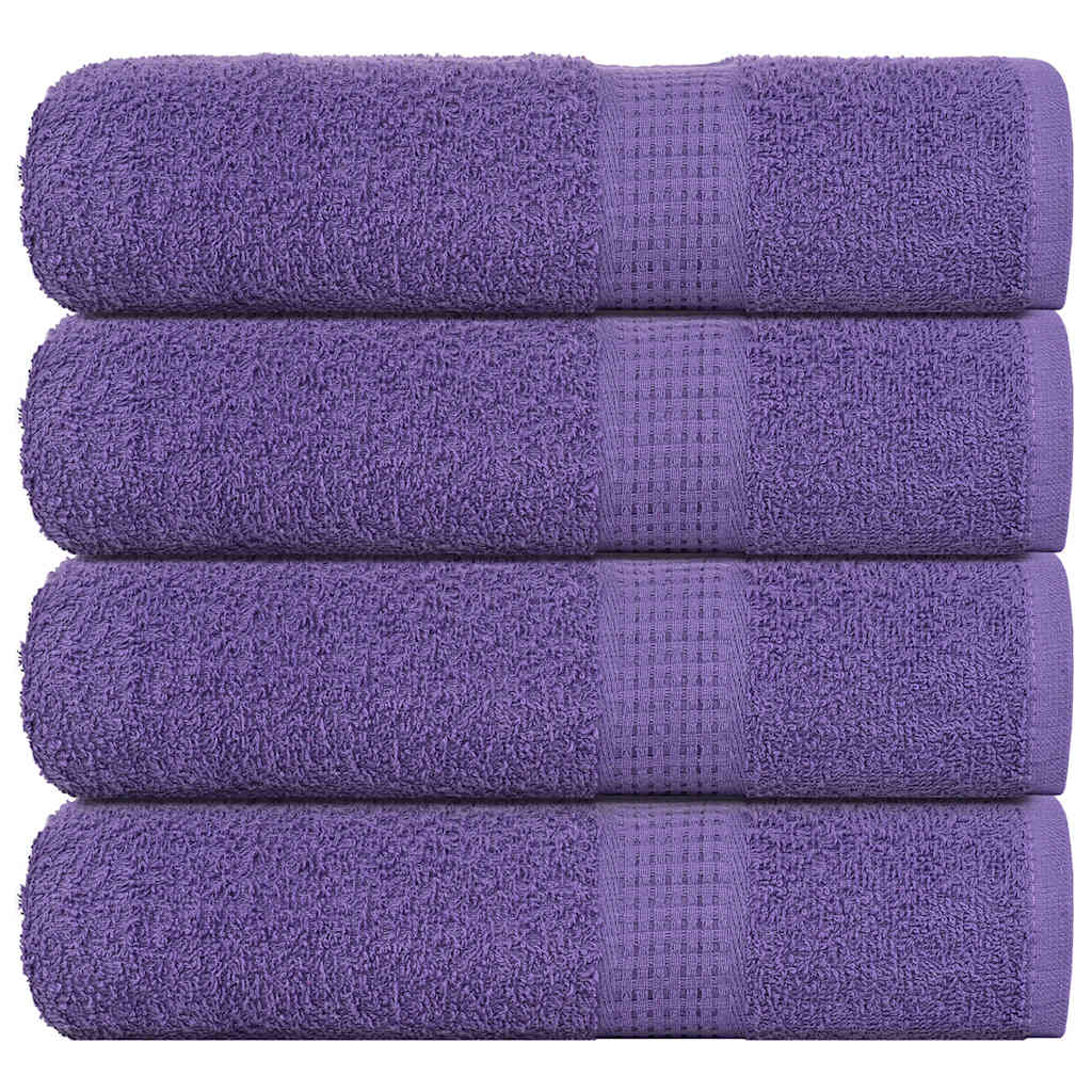 Vidaxl shower towels 4 st 70x140 cm 360 g m² 100% cotton purple