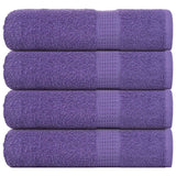 Vidaxl shower towels 4 st 70x140 cm 360 g m² 100% cotton purple