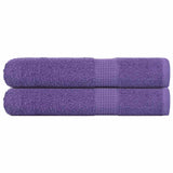 Toallas de sauna Vidaxl 2 st 80x200 cm 360 g m² 100% de algodón morado