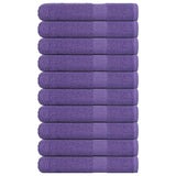 Serviettes de sauna vidaxl 10 ST 80x200 cm 360 g m² 100% coton violet