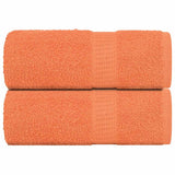 Vidaxl zeepdoekjes 2 st 30x30 cm 360 g m² 100% katoen oranje