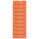 Vidaxl washandjes frogn 10 st 30x30 cm 360 g m² oranje