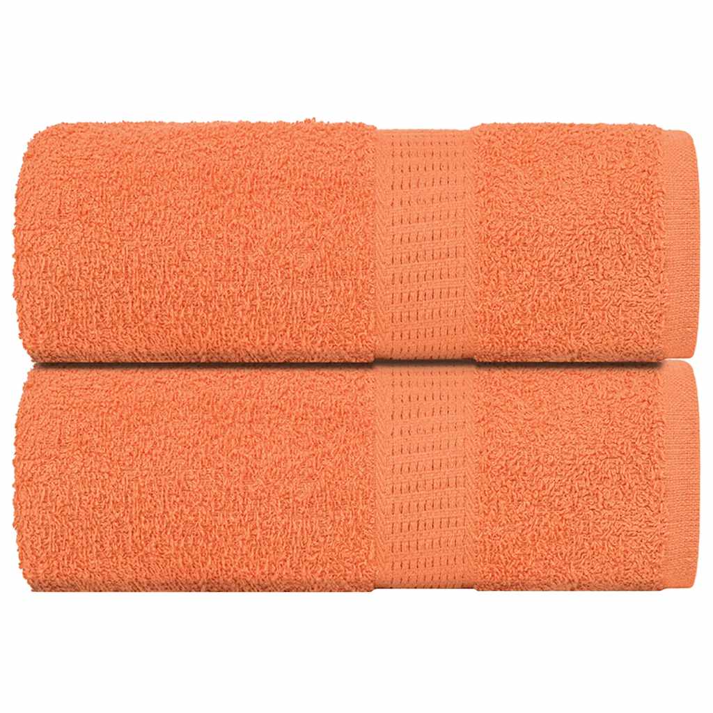 Vidaxl gastendoekjes 2 st 30x50 cm 360 g m² 100% katoen oranje