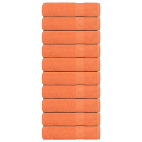 Vidaxl douchedoeken frogn 10 st 70x140 cm 360 g m² oranje