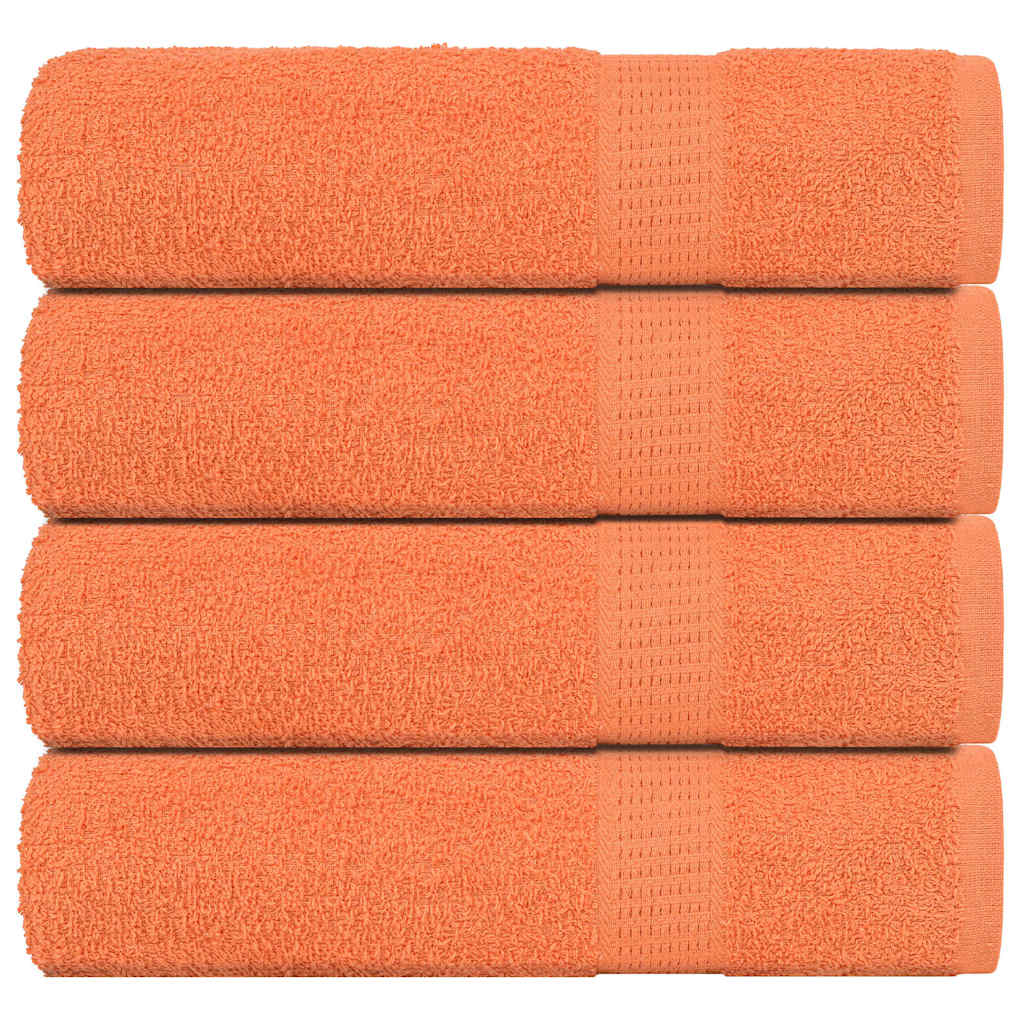 Vidaxl Bath towels 4 ST 100x150 cm 360 g m² 100% cotton orange