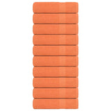 Vidaxl badehåndklæder 10 pc 100x150 cm 360 g m² 100% bomuldsorange