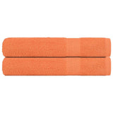 Vidaxl saunahanddoeken frogn 2 st 80x200 cm 360 g m² oranje
