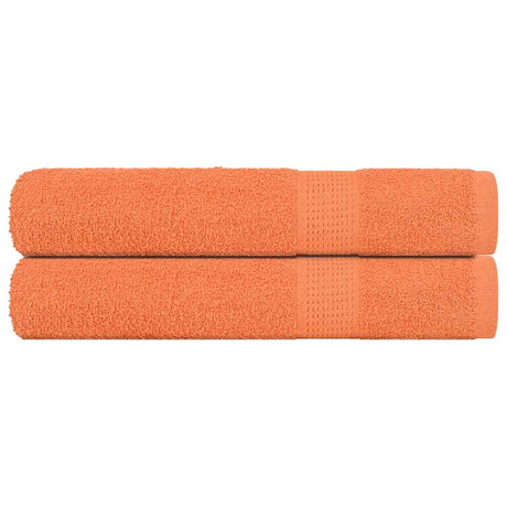 Vidaxl saunahanddoeken frogn 2 st 80x200 cm 360 g m² oranje