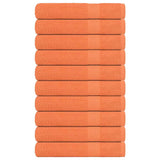 Vidaxl handdoeken 10 st 100x200 cm 360 g m² 100% katoen oranje