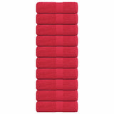 Vidaxl gastendoekjes 10 st 30x50 cm 360 g m² 100% katoen rood