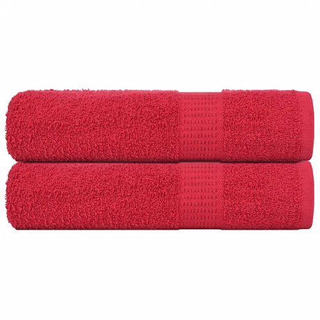 Vidaxl handdoeken frogn 2 st 50x100 cm 360 g m² rood