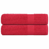 Vidaxl handdoeken frogn 2 st 50x100 cm 360 g m² rood