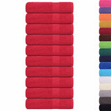 Vidaxl handdoeken frogn 10 st 50x100 cm 360 g m² rood
