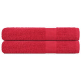 Vidaxl sauna towels 2 st 80x200 cm 360 g m² 100% cotton red