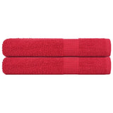 Vidaxl saunahanddoeken frogn 2 st 80x200 cm 360 g m² rood