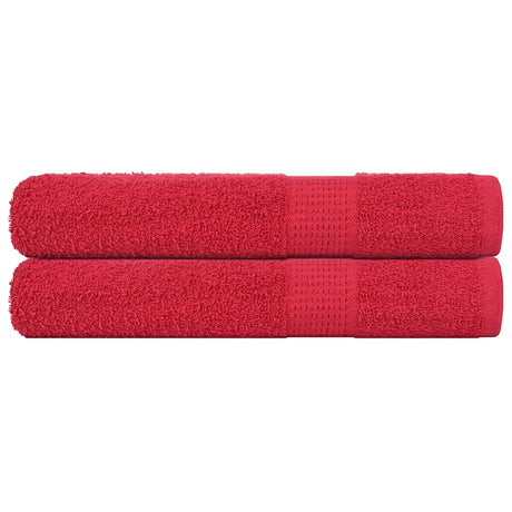 Vidaxl saunahanddoeken frogn 2 st 80x200 cm 360 g m² rood
