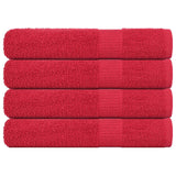 Vidaxl saunahanddoeken frogn 4 st 80x200 cm 360 g m² rood
