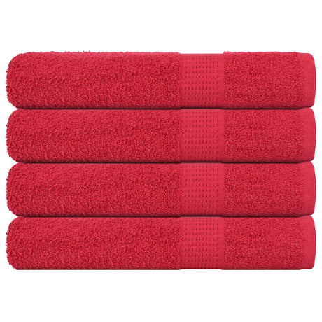 Vidaxl saunahanddoeken frogn 4 st 80x200 cm 360 g m² rood
