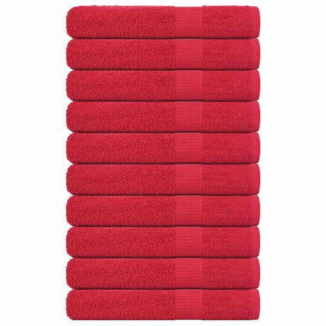 Vidaxl saunahanddoeken frogn 10 st 80x200 cm 360 g m² rood