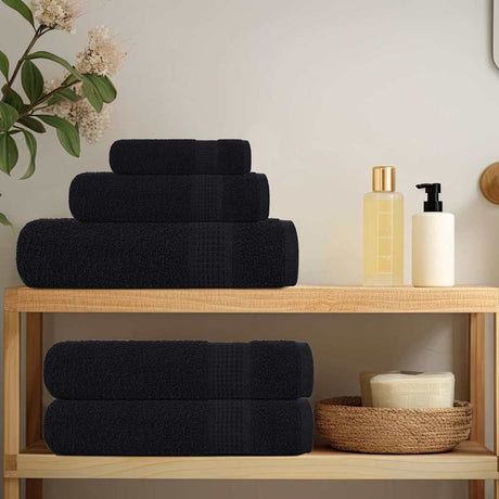 Vidaxl washandjes frogn 10 st 30x30 cm 360 g m² zwart