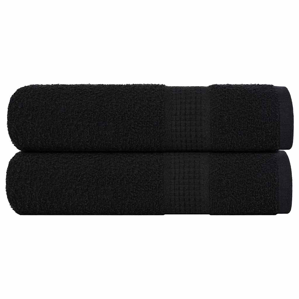 Vidaxl Bath towels 2 ST 100x150 cm 360 g m² 100% cotton black