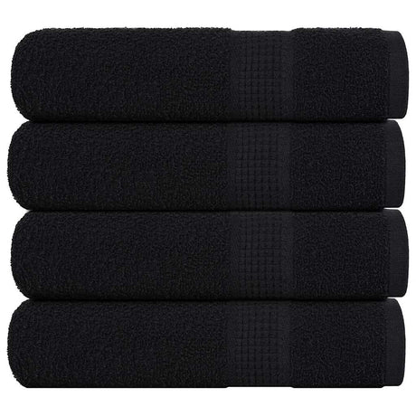 Vidaxl badhanddoeken frogn 4 st 100x150 cm 360 g m² zwart