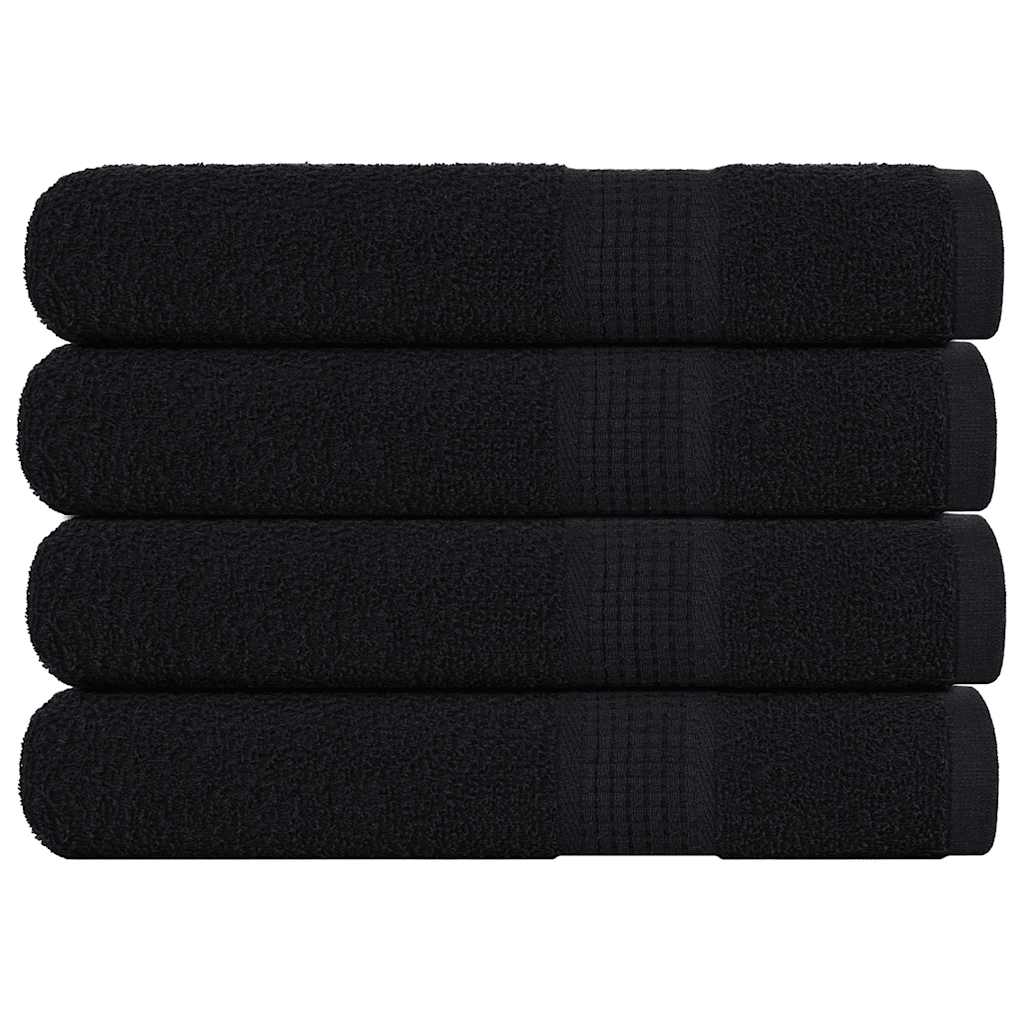 Vidaxl sauna towels 4 st 80x200 cm 360 g m² 100% cotton black