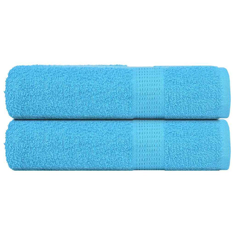 Vidaxl handdoeken frogn 2 st 50x100 cm 360 g m² turquoise