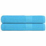 Vidaxl sauna towels 2 st 80x200 cm 360 g m² 100% cotton turquoise