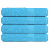 Vidaxl sauna towels 4 st 80x200 cm 360 g m² 100% cotton turquoise