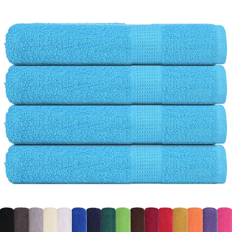 Vidaxl saunahanddoeken frogn 4 st 80x200 cm 360 g m² turquoise