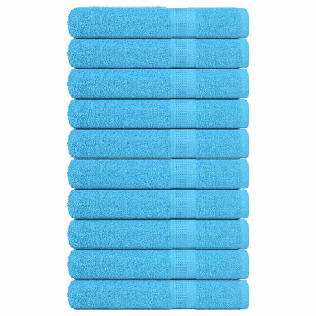 Vidaxl handdoeken frogn 10 st 100x200 cm 360 g m² turquoise