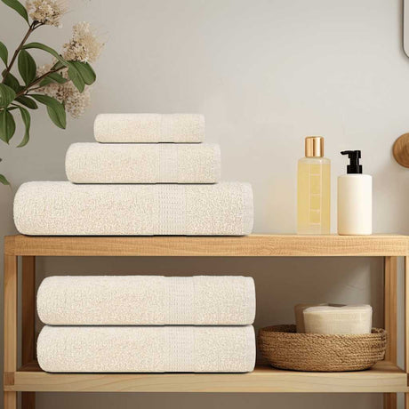 Vidaxl washandjes frogn 10 st 30x30 cm 360 g m² crème