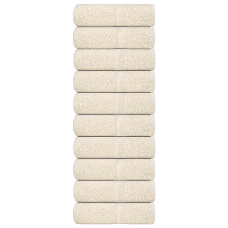Vidaxl gastendoekjes frogn 10 st 30x50 cm 360 g m² crème
