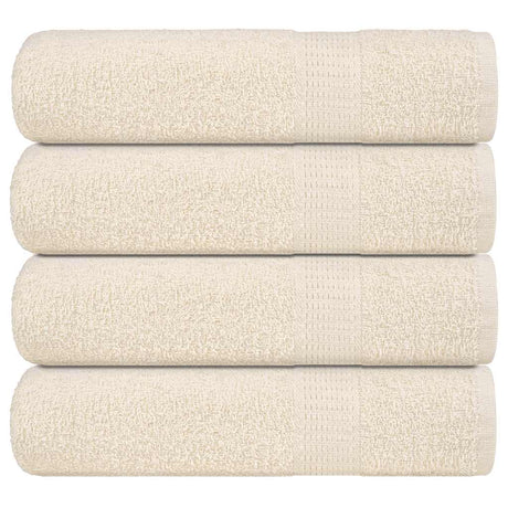 Vidaxl handdoeken frogn 4 st 50x100 cm 360 g m² crème