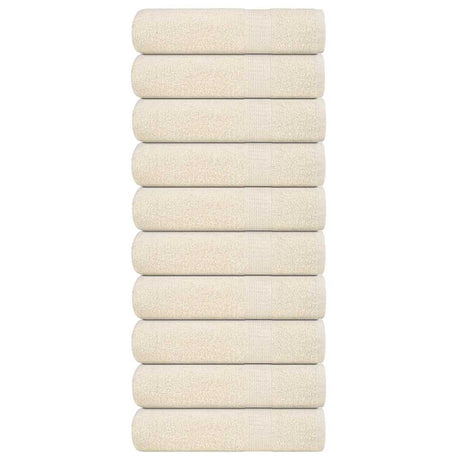 Vidaxl handdoeken frogn 10 st 50x100 cm 360 g m² crème