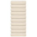 Vidaxl douchehanddoeken frogn 10 st 70x140 cm 360 g m² crème