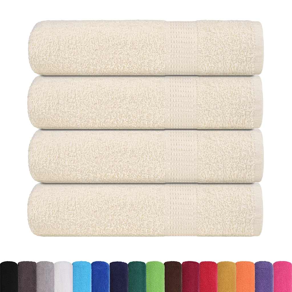 Vidaxl Bath towels 4 pcs 100x150 cm 360 g m² 100% cotton cream -colored