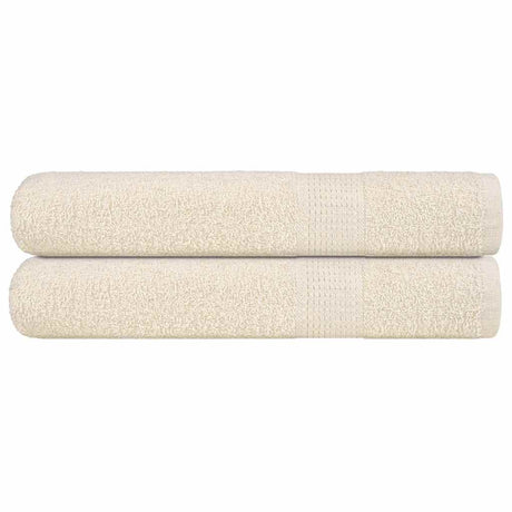 Vidaxl saunahanddoeken frogn 2 st 80x200 cm 360 g m² crème
