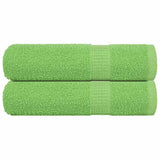 Vidaxl douchehanddoeken frogn 2 st 70x140 cm 360 g m² appelgroen