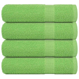 Vidaxl douchehanddoeken frogn 4 st 70x140 cm 360 g m² appelgroen