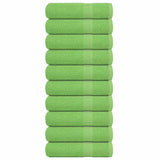 Vidaxl douchehanddoeken frogn 10 st 70x140 cm 360 g m² appelgroen